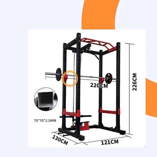 Heimfitness, verstellbares Power-Rack, Funktionstrainer, Fitnessstudio, Fitnessgeräte, zusammenklappbares Squat-Rack