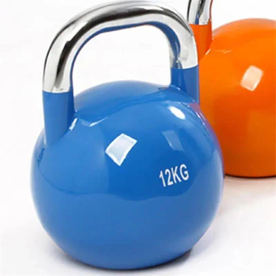 Farbige Krafttrainings-Wettkampf-Kettlebell aus Stahl