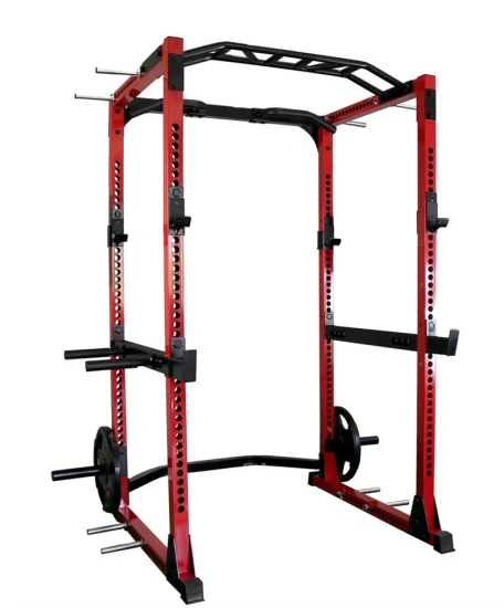 Fitnessstudio, Fitnessstation, Ausrüstung, Smith-Maschine, multifunktionale, voll stehende Gewichtheberkäfige, Heim-Gewichtskäfig, Lenk-Squat-Power-Rack mit J-Haken